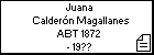 Juana Calderón Magallanes