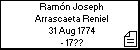 Ramón Joseph Arrascaeta Reniel