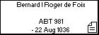 Bernard I Roger de Foix 