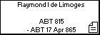 Raymond I de Limoges 