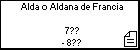 Alda o Aldana de Francia 