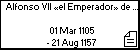 Alfonso VII «el Emperador» de Castilla y León 