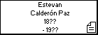 Estevan Calderón Paz