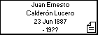 Juan Ernesto Calderón Lucero