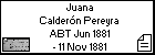 Juana Calderón Pereyra