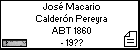 José Macario Calderón Pereyra