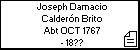Joseph Damacio Calderón Brito
