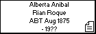 Alberta Anibal Rian Roque