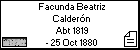Facunda Beatriz Calderón