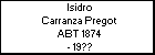 Isidro Carranza Pregot