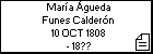 María Águeda Funes Calderón