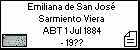 Emiliana de San José Sarmiento Viera