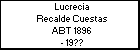 Lucrecia Recalde Cuestas