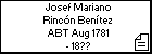 Josef Mariano Rincón Benítez