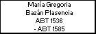 María Gregoria Bazán Plasencia