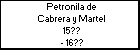 Petronila de Cabrera y Martel